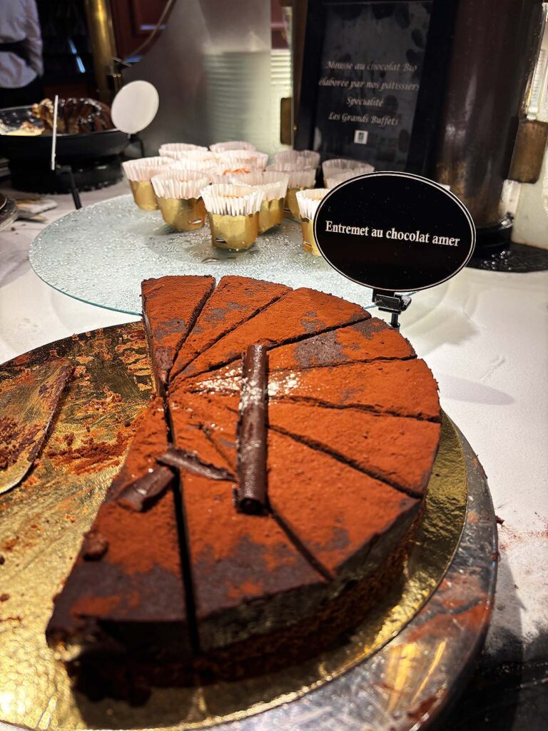 The Good Chocolate Cake at Les Grands Buffets de Narbonne Restaurant in France