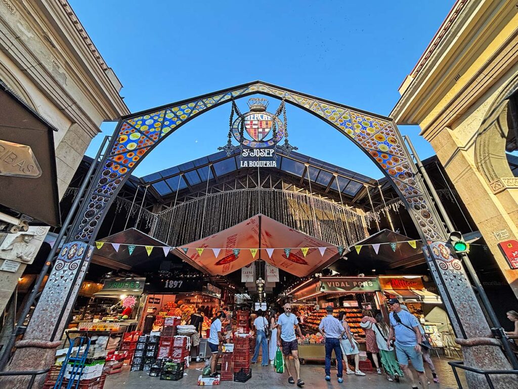 La Boqueria Market in El Raval, Barcelona