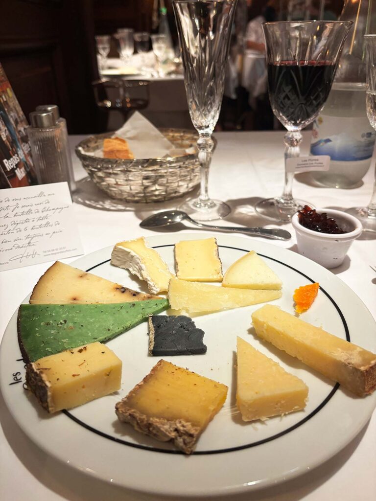 My Cheese Plate at Les Grands Buffets de Narbonne Restaurant in France