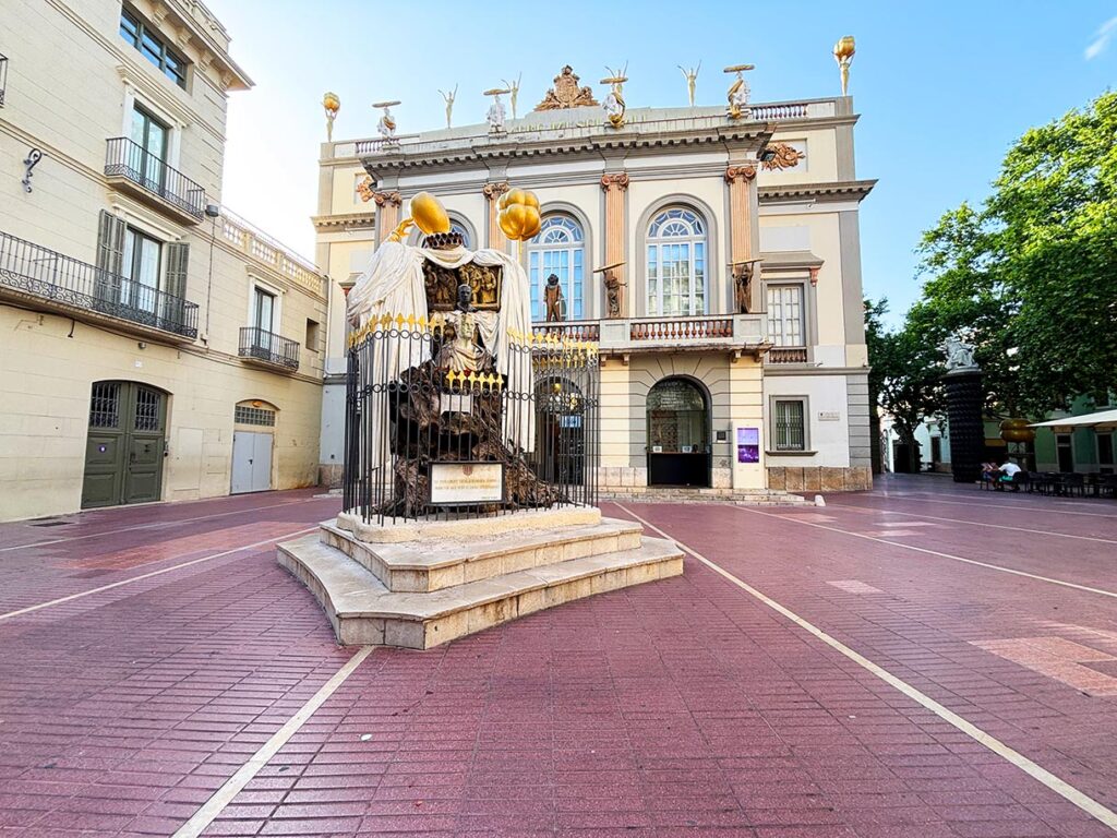 Entrance to the Salvador Dali Theatre Museum in Figueres Spain