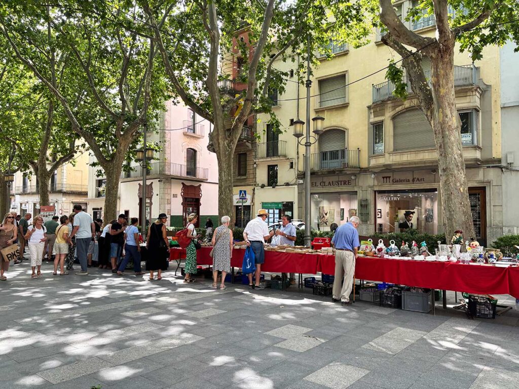 Saturday Flea Market in Figueres Spain