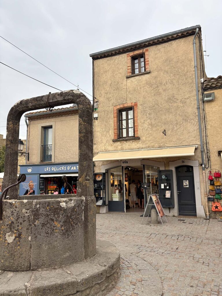 Square That Houses La Demeure de la Chevalier Argent in Carcassonne France