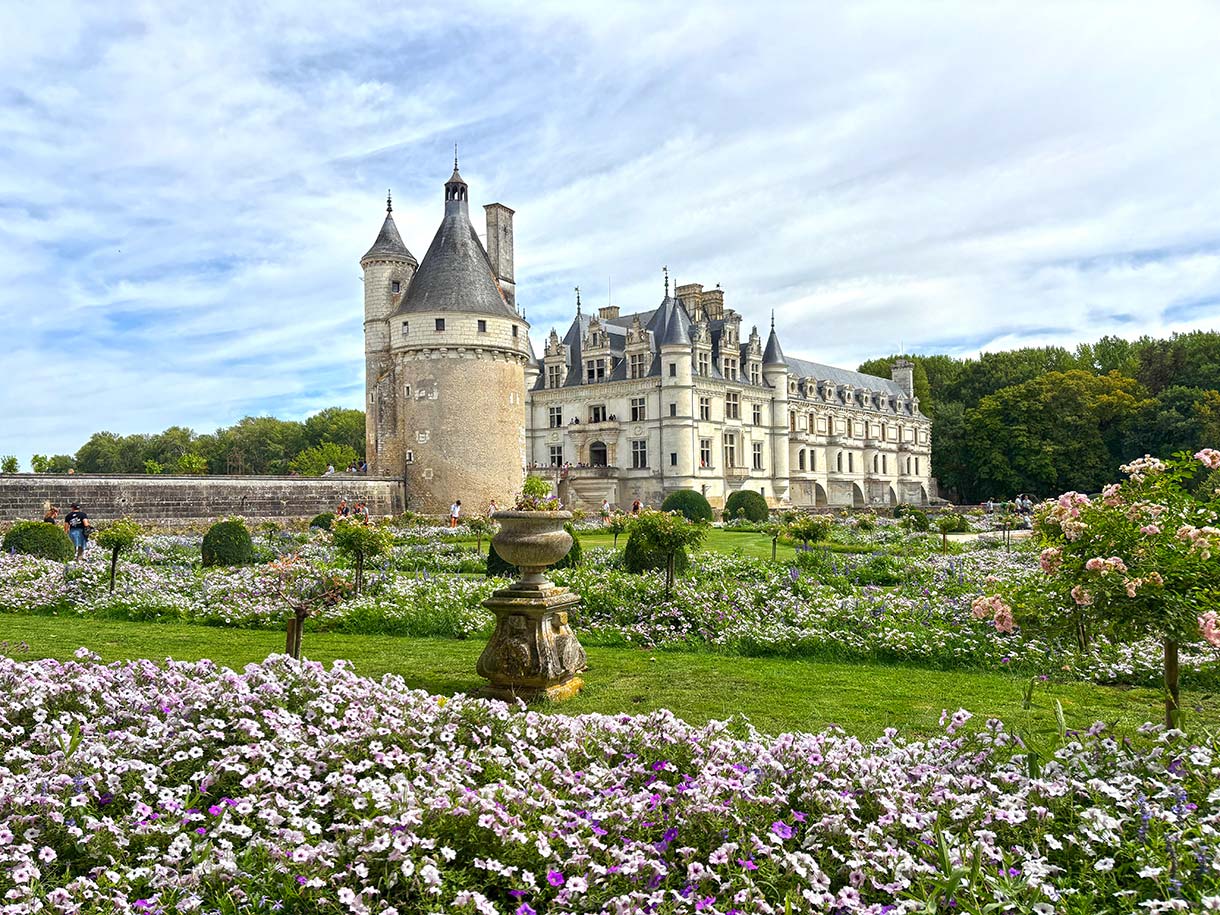 Chateau de Chenonceau in the Loire Valley of France