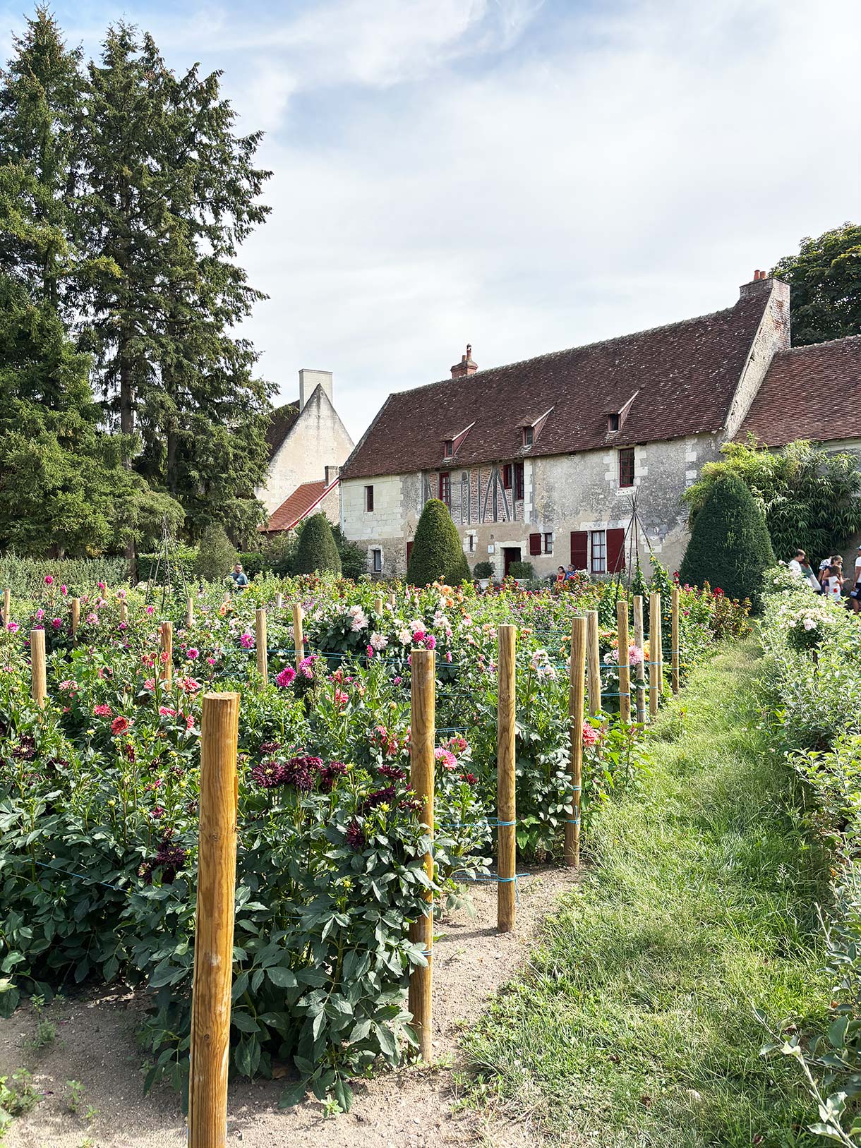 The Gardens of Chateau de Chenonceau on a Loire Valley Day Trip from Paris France