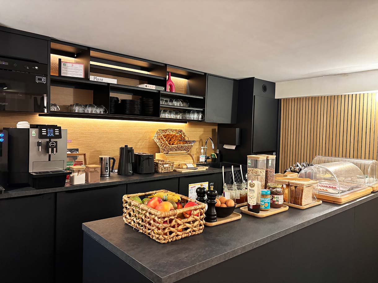 Breakfast Options at Hotel Korner Sorbonne Paris