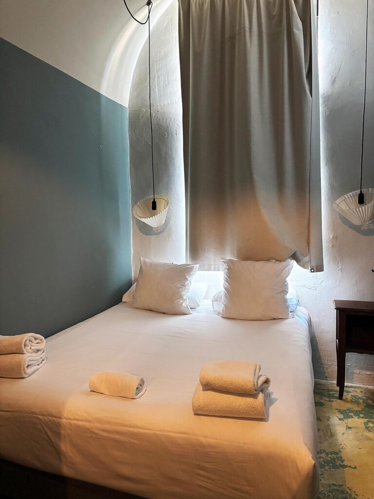 Hotel Room in a Former Jail Cell at Hotel Le Prison Beziers Prison Hotel in France