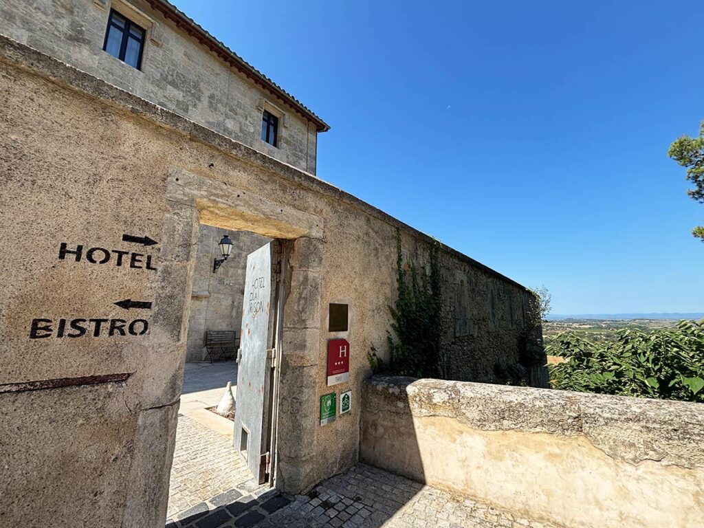 Entrance to Hotel Le Prison Beziers Prison Hotel in France