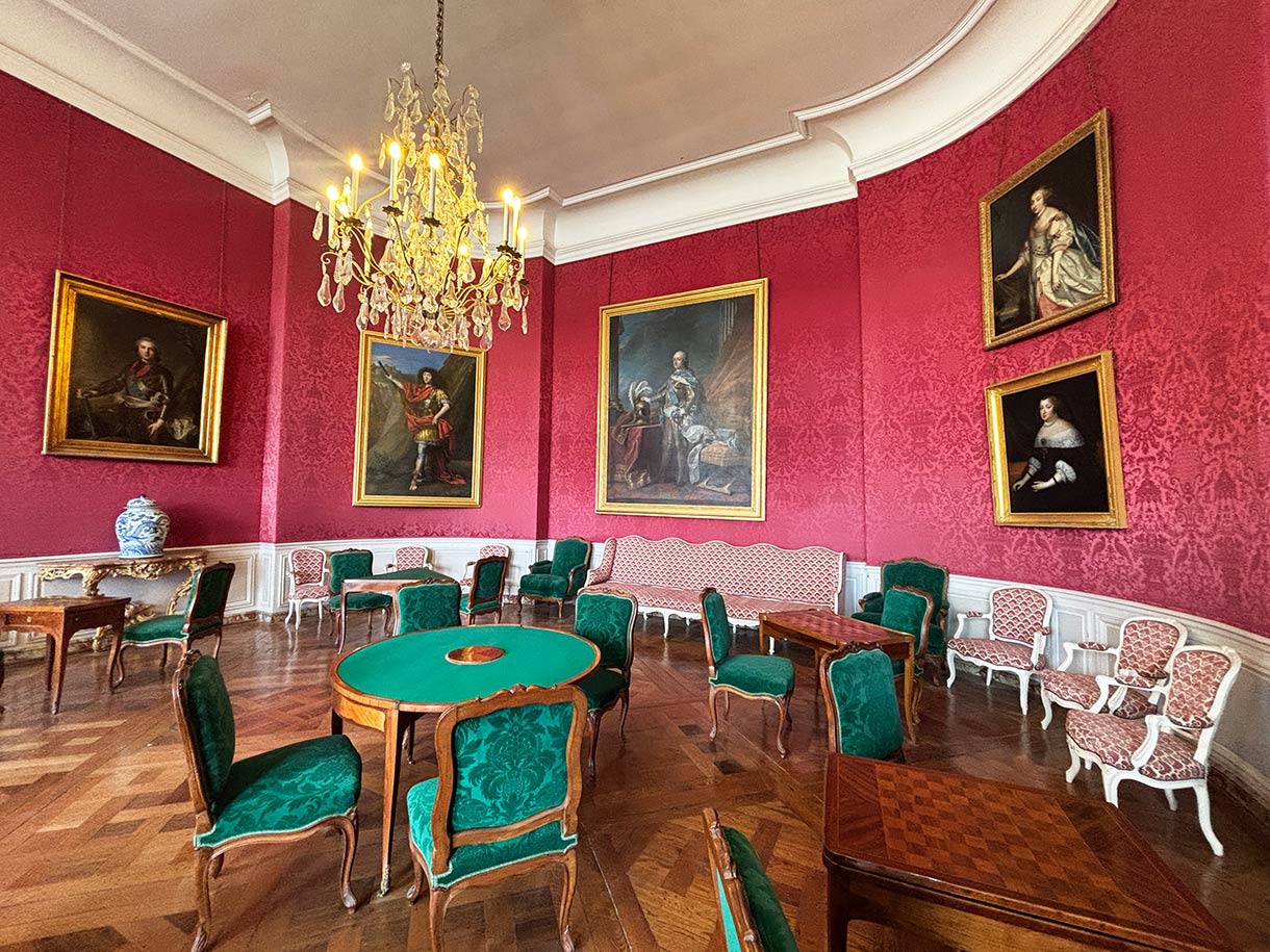 Interior Rooms in Chateau de Chambord in the Loire Valley of France