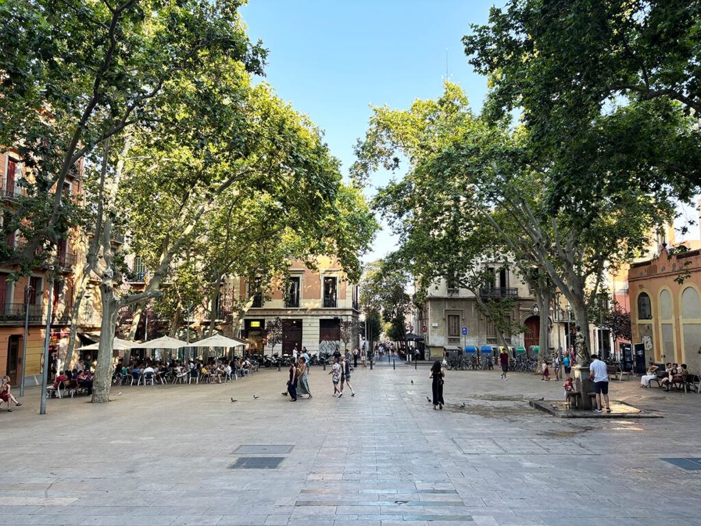 Placa de la Virreina in Gracia Barcelona Spain