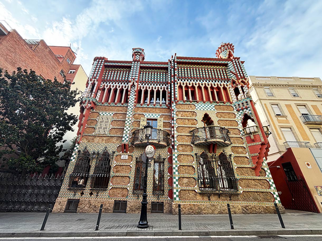 Casa Vicens by Antoni Gaudi in Gracia Barcelona