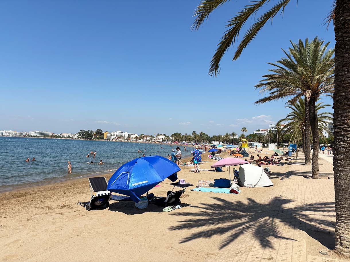 The Beach in the Center of Roses, Spain