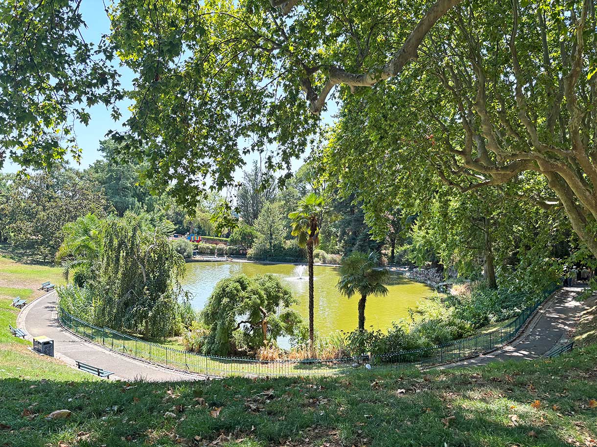 The Plateau des Poetes Park in Béziers, France