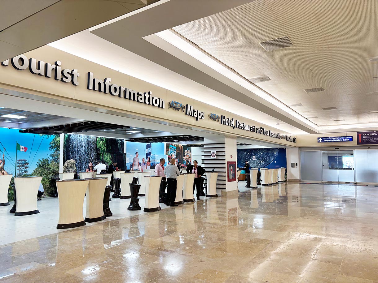 Tourist Information Desks at the Cancun Airport