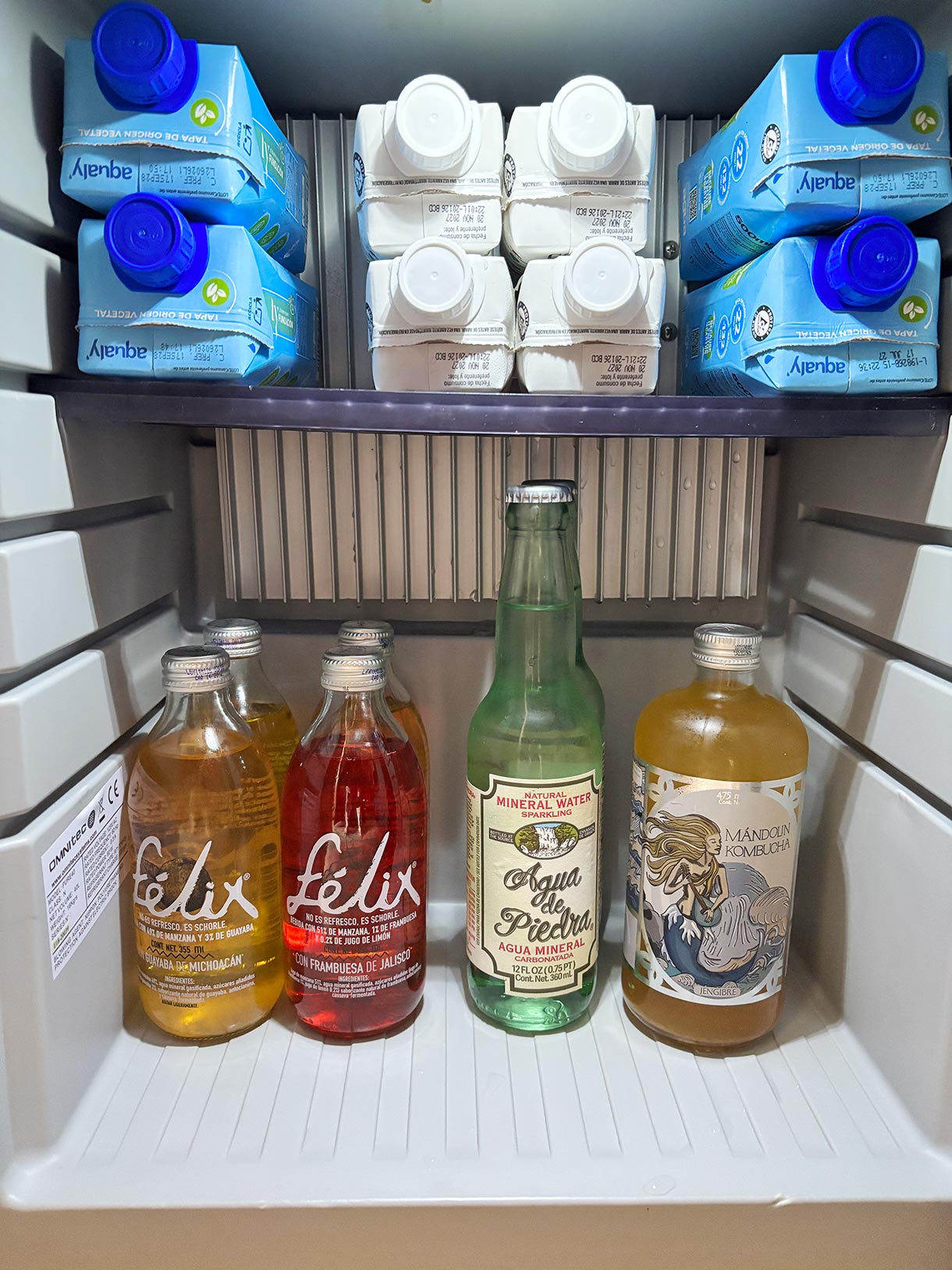 Healthy Drinks in the Minibar at Palmaia the House of Aia All Inclusive Resort