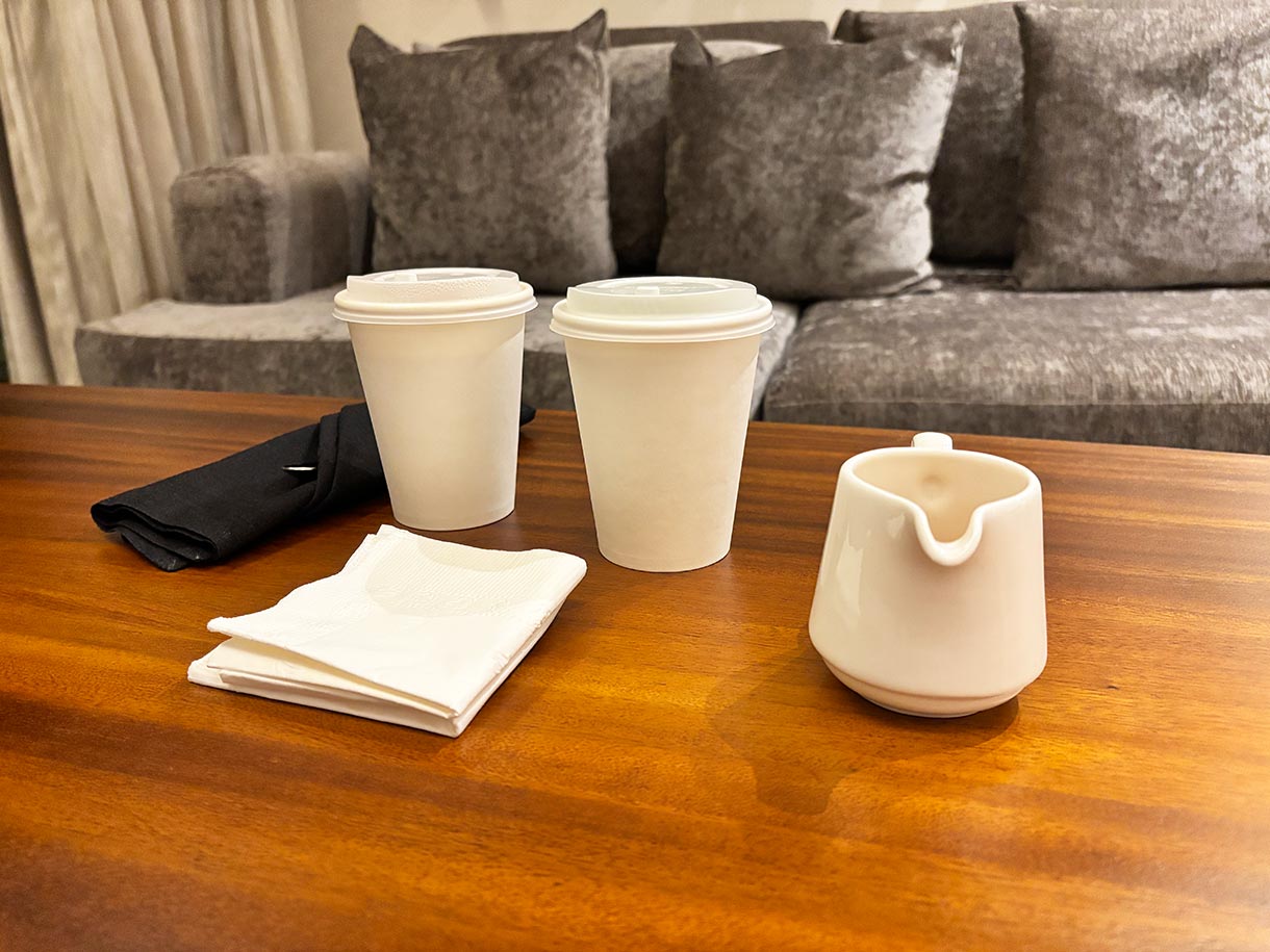 Small Room Service Order at Palmaia Resort