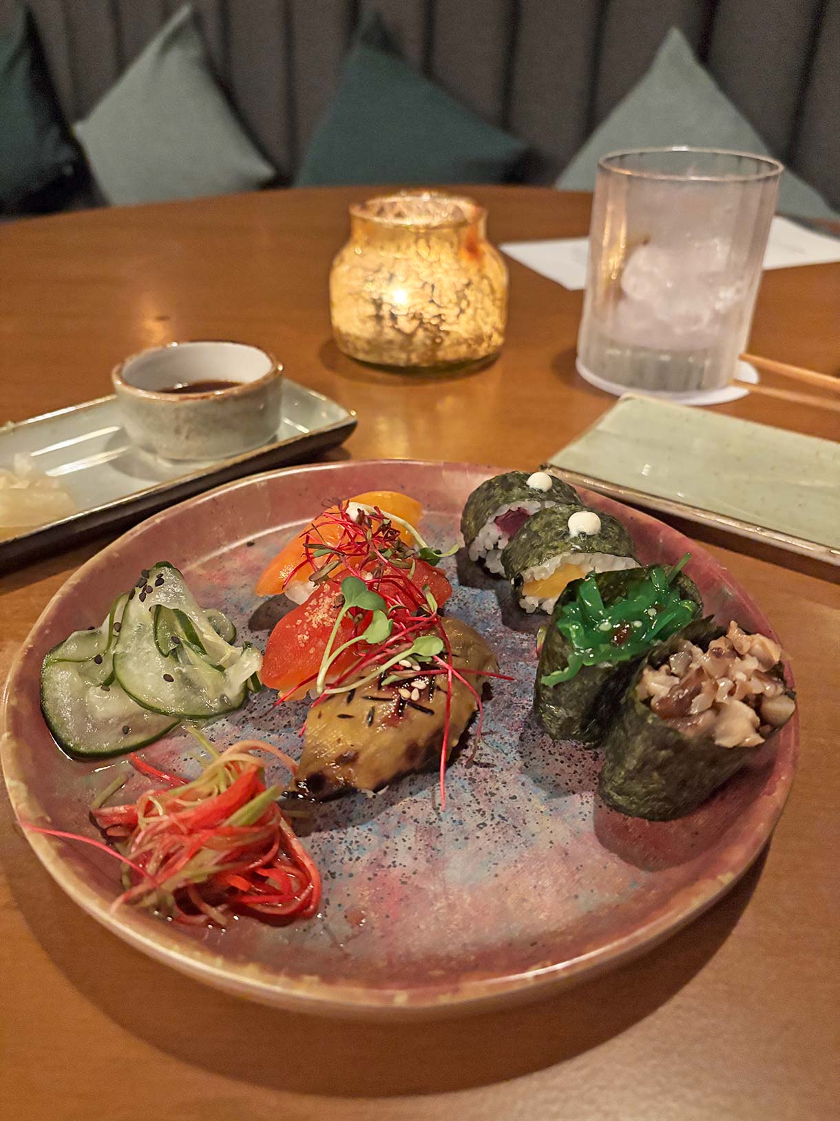 Vegan Omekase Sushi Experience at Ume Restaurant at Palmaia the House of Aia Resort in Mexico